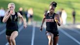 Relax ... run fast. Amahrie Harsh works hard to stand out in sprints at Hoover High School