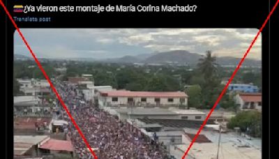 No es un montaje el video de una concentración de la oposición venezolana en Barquisimeto