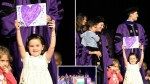 6-year-old girl bravely saves NYU Law commencement with hand-drawn heart after anti-Israel protesters refuse to leave stage: ‘She got the biggest applause’