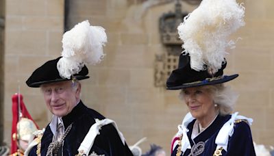 Charles and Camilla lead royal family at Order of the Garter celebrations