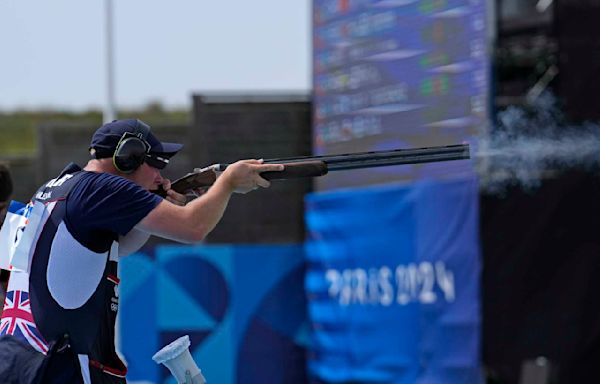 British shooter Nathan Hales wins Olympic men's trap gold. Guatemala gets its 2nd-ever medal