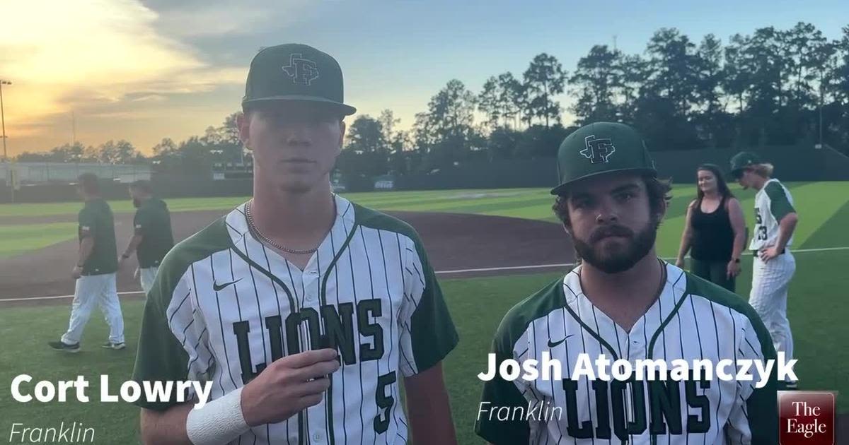 WATCH: Franklin's Cort Lowry and Josh Atomanczyk talk after Lions tie series with Orangefield