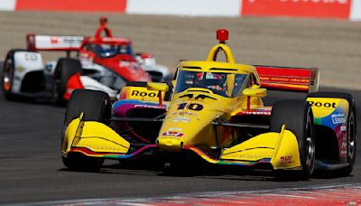 Palou fires back into IndyCar points lead with wild win at Laguna Seca