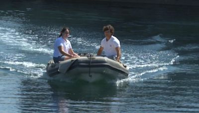 Pedro y Noelia, los monitores de campamento que salvaron la vida a un hombre que cayó al agua con su coche