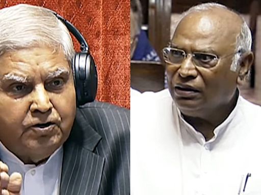 Jagdeep Dhankhar admonishes Mallikarjun Kharge in Rajya Sabha, says ‘time for you to reflect…’