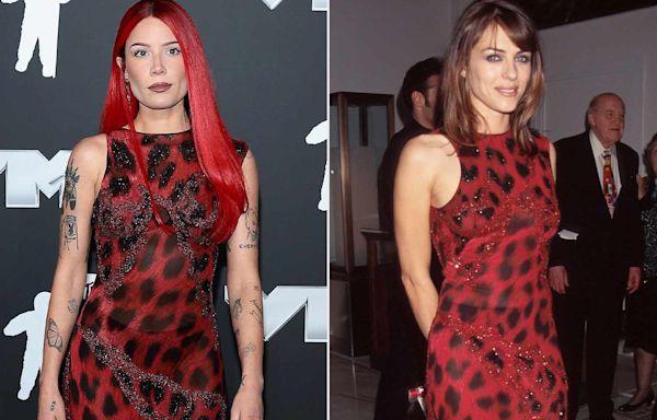 Halsey Wears Versace Dress Designed for Elizabeth Hurley in 1996 to 2024 MTV VMAs: 'Miracle to Find'