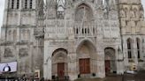 Fire breaks out in spire of medieval cathedral in French city of Rouen