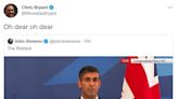 'The Rishbot': Rishi Sunak's awkward pause at end of first speech as incoming PM goes viral