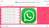 Así podrás leer los mensajes de WhatsApp borrados que te hayan mandado al móvil