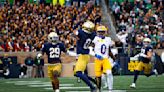 Watts has 2 picks, Estime rushes for 3 TDs, No. 14 Notre Dame routs Pitt 58-7