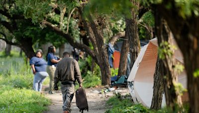 City clears homeless tent camp ahead of DNC as last residents are told to leave