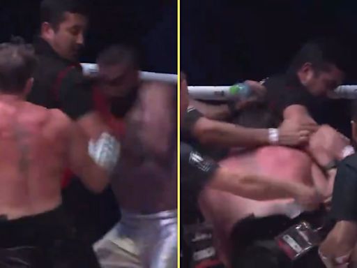 Brawl breaks out after Darren Till's boxing debut following controversial finish