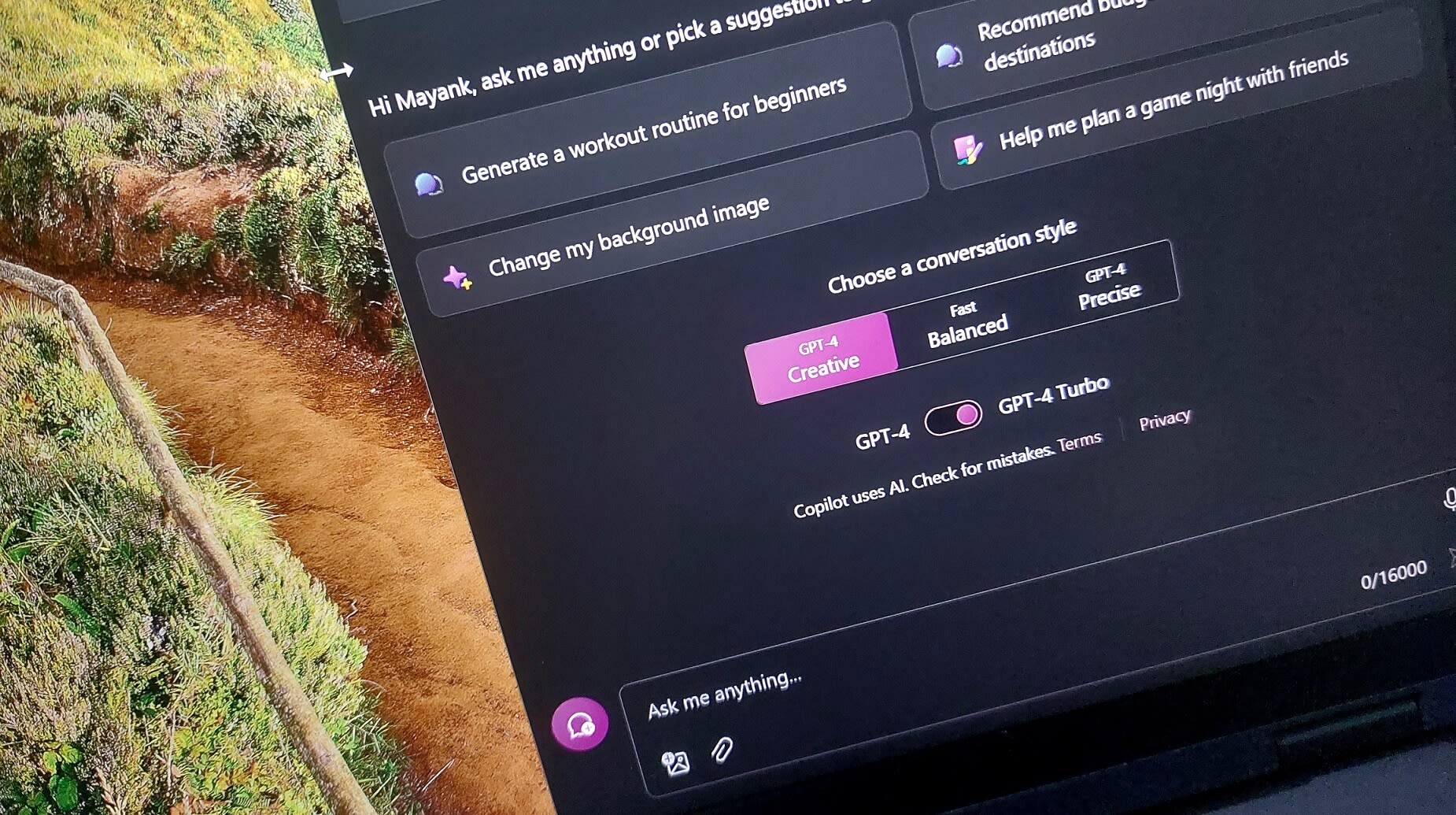 Copilot on Windows 11 & 10 doubles characters limit, gets upload files feature, notebook