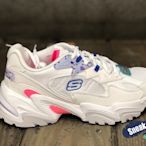 sneakersplus女 SKECHERS STAMINA V2 老爹鞋 休閒鞋 白粉149512WMLT