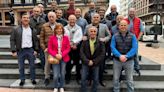 Juan Carlos Barcos, presidente de la Española de judo, recoge apoyos para la reelección en Asturias