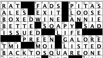 Off the Grid: Sally breaks down USA TODAY's daily crossword puzzle, Exoskeleton