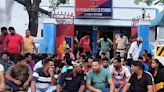 Assault by police: Civic volunteers stage sit-in demonstration in Cooch Behar