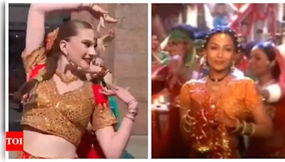 Artists welcome PM Modi to Russia with impressive choreography of Malaika Arora and Arbaaz Khan's 'Rangilo Maro Dholna' | - Times of India