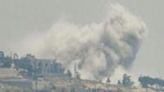 Smoke billows during Israeli bombardment on southern Lebanon, where violence has raged since the start of the Gaza war