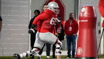 Zen Michalski, Tegra Tshabola competing for Ohio State football starting right tackle spot