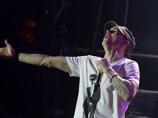 Eminem on track to secure 11th number one single in UK with Houdini