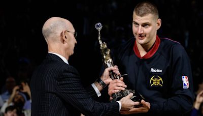 Nikola Jokić Had the Perfect Reaction to Receiving His Third MVP Trophy