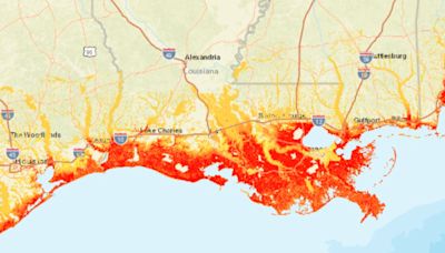 US map shows "hazard zones" for rising sea levels, tsunamis