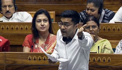 TMC's Abhishek Banerjee does a ‘Pathaan’ in Lok Sabha as he warns Modi govt: ‘Kursi ki peti baandh lijiye…’