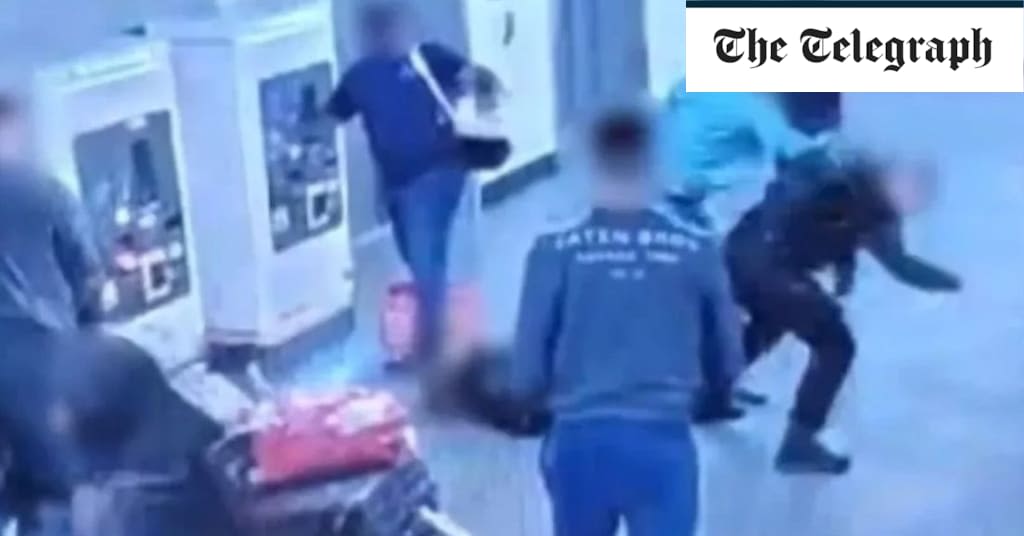 Watch: New Manchester Airport footage shows officers being attacked