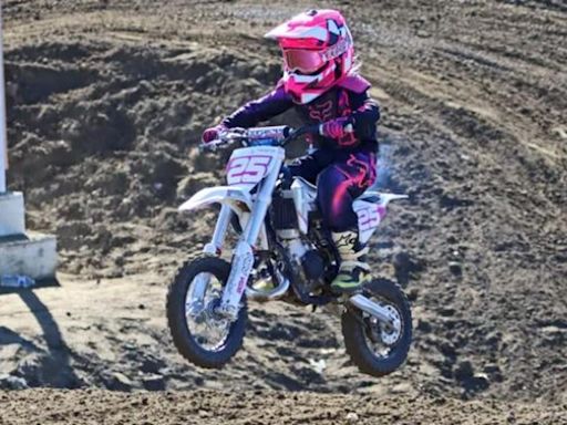 Child dies in motocross 'freak accident' family says