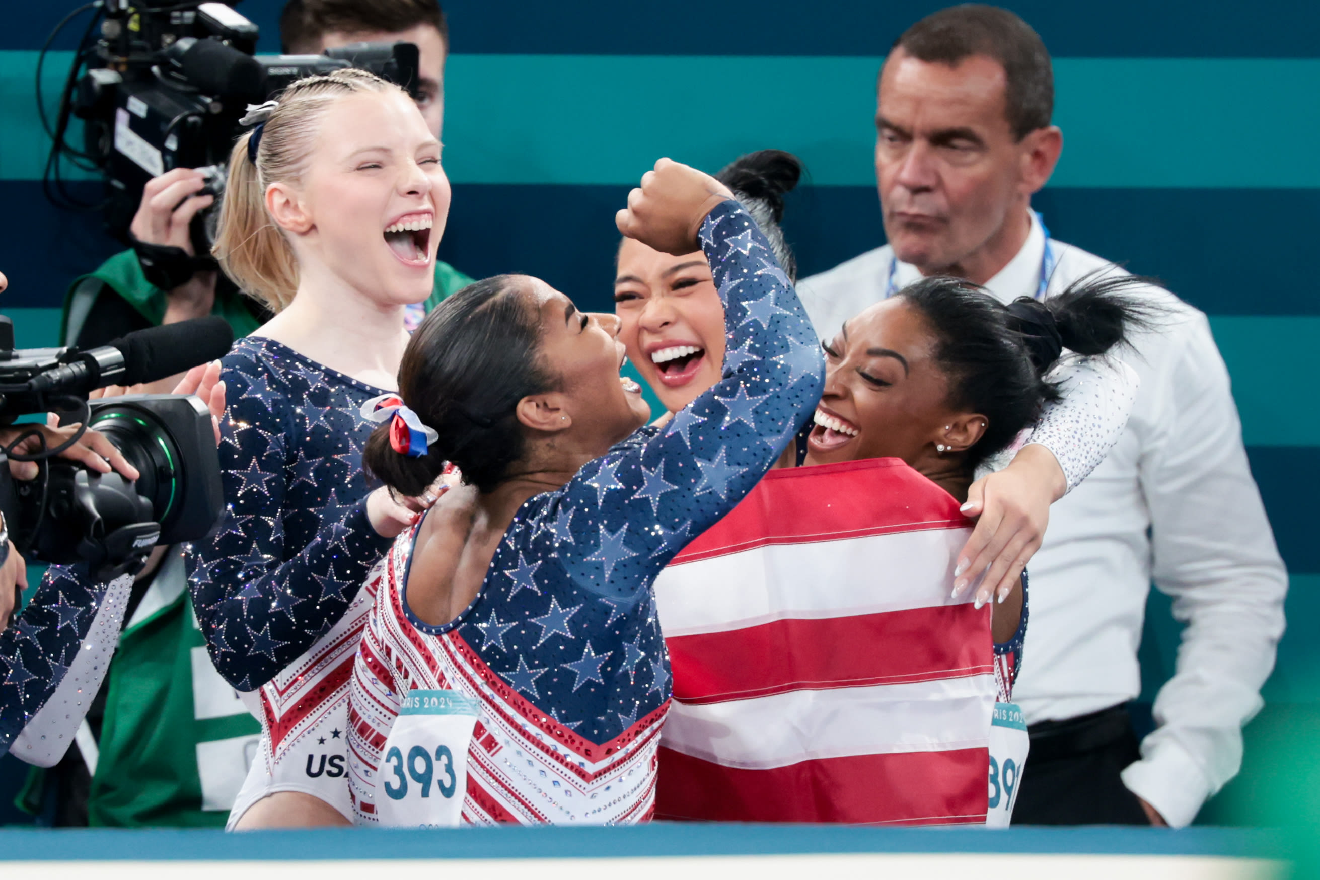 Simone Biles wins gold again, claiming the Paris Olympics all-around gymnastics title