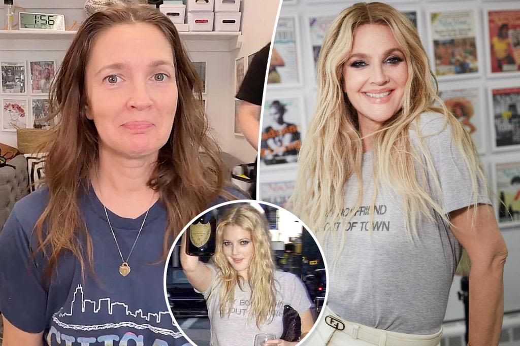 Drew Barrymore goes back to blond as she recreates her 2003 ‘Charlie’s Angels: Full Throttle’ premiere look