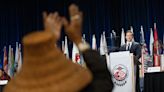 Poilievre delivers first speech to AFN, leaders confront him about Harper's legacy