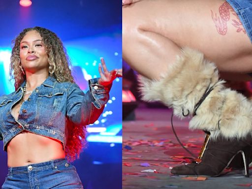 Latto Takes the Stage in Vintage Giuseppe Zanotti Booties at Hot 107.9 Birthday Bash 2024