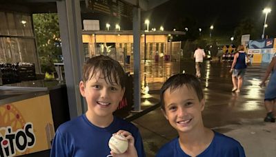 How’s this for a rain delay reward? Two kids leave with Bobby Witt Jr.’s home run ball