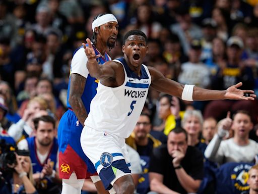 Edwards scores 43 points, Reid erupts in 4th to help Timberwolves beat Nuggets 106-99 in Game 1