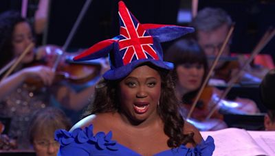 Soprano Angel Blue charms Last Night of the Proms audience