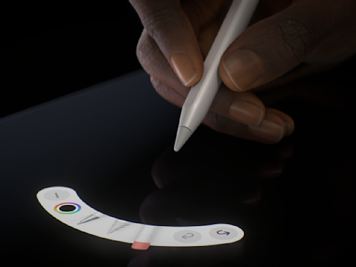 iPad 2024 | Apple Pencil Pro 登場，支援擠壓手勢、側旋調整筆刷和觸覺回饋