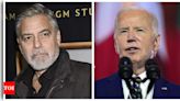 George Clooney calls for Joe Biden to withdraw from the presidential race | - Times of India