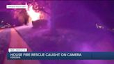 Good Samaritan, police officers save two people from burning home