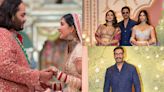 ...Radhika Merchant's blessing ceremony: Shah Rukh Khan, Ranbir Kapoor, Ajay Devgn, Salman Khan, Rajinikanth, Disha Patani & others make...