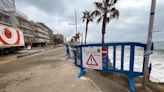 Calonge i Sant Antoni corta un tramo del paseo marítimo por el temporal