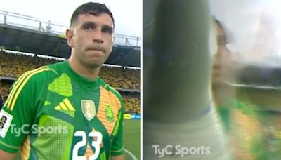 Watch moment Argentina keeper Emi Martinez lashes out at and slaps camera