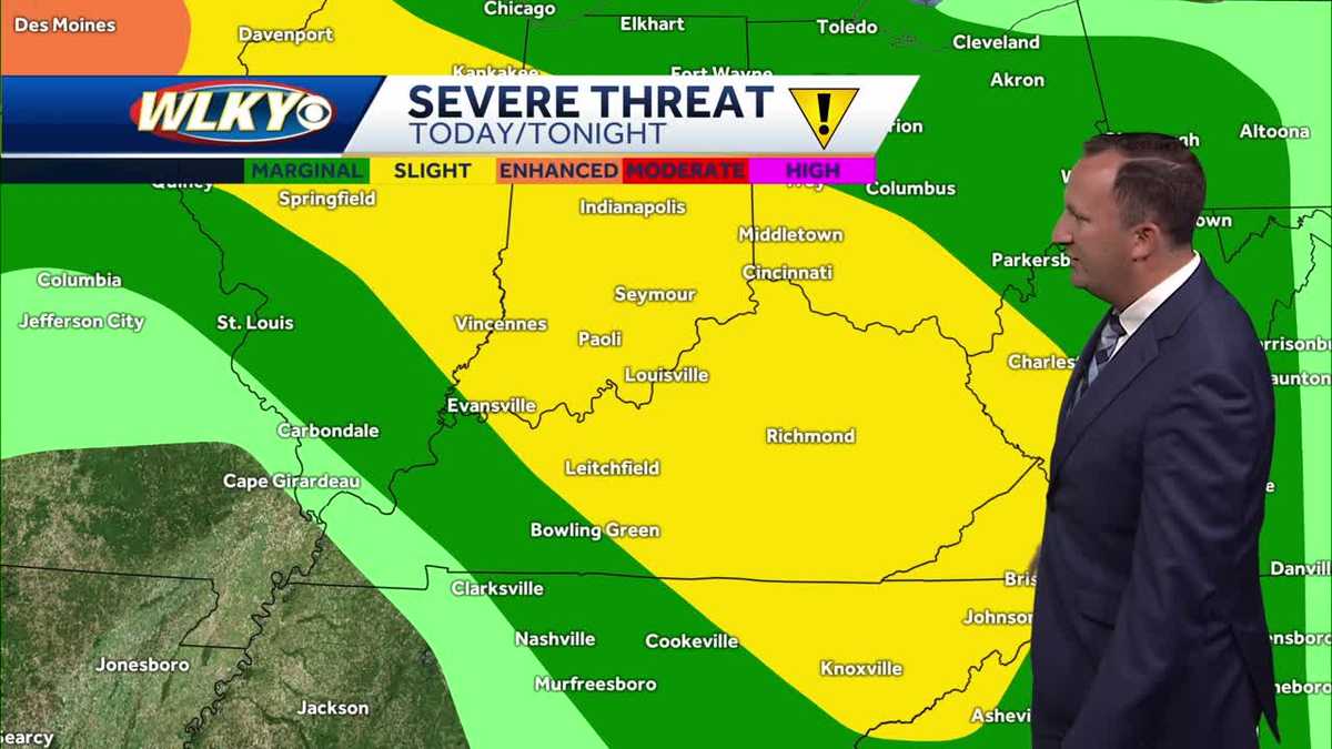 Strong to severe storms possible today