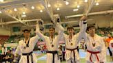 Taekwondoines de Aguascalientes lucen en el border open 2023