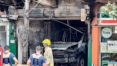 車房陷火海 七人車燒剩支架 - 20240814 - 港聞