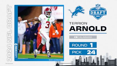Lions select Terrion Arnold at No. 24 in NFL draft