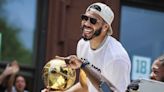 LOOK: Celtics star Jayson Tatum takes shot at Miami Heat to kick off Boston's wild championship parade