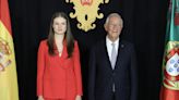 Na chegada a Portugal, princesa Leonor foi condecorada por Marcelo Rebelo de Sousa