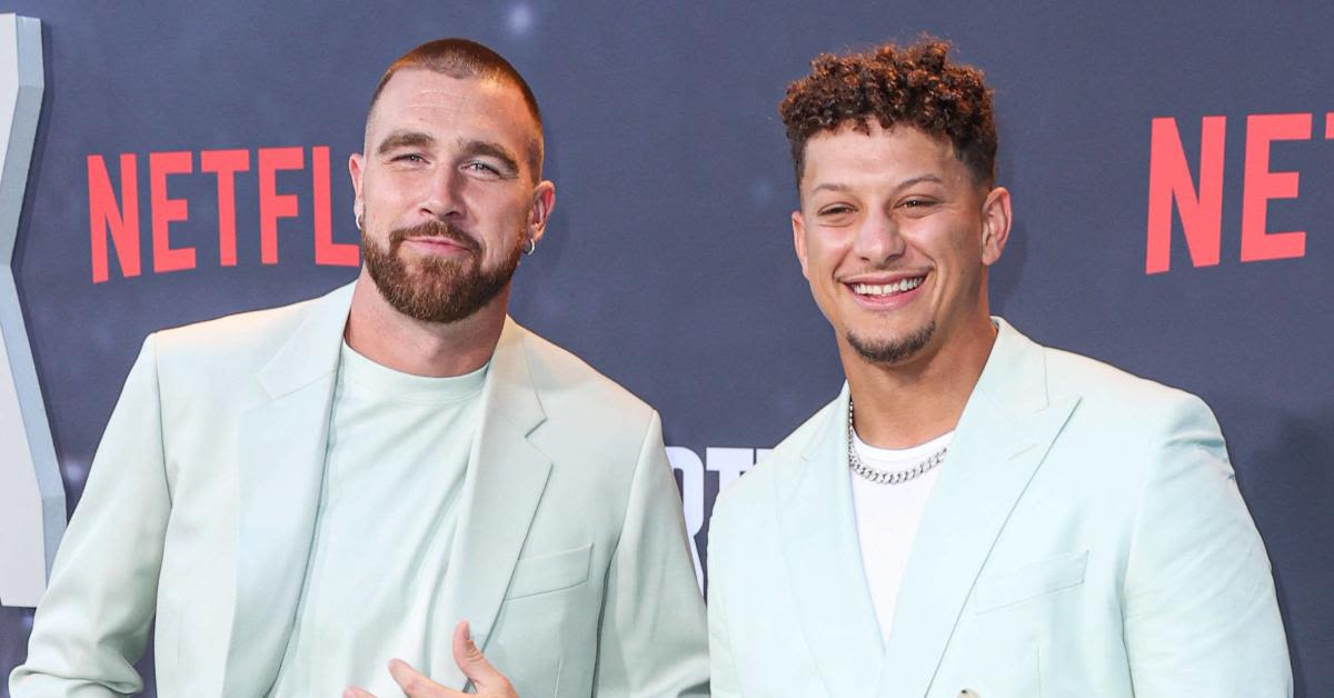 Fans Say Travis Kelce Looks Like He's Ready for the 'First Day of School' in New Photo With Patrick Mahomes in London